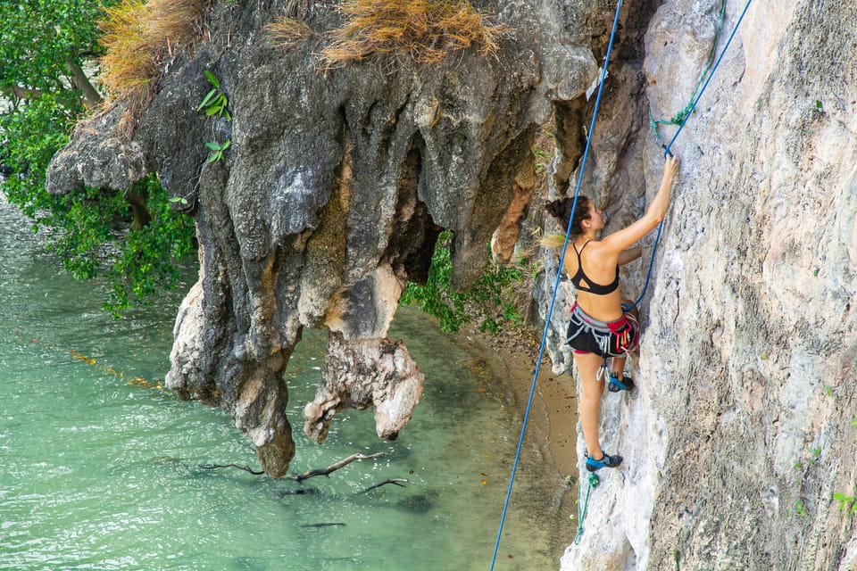 Krabi : Rock Climbing Course Full-Day / Half-Day at Railay Beach by King Climbers