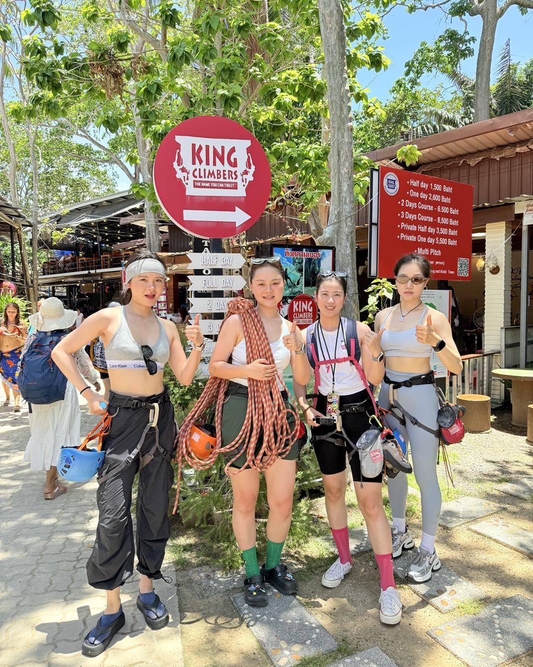 Krabi : Rock Climbing Course Full-Day / Half-Day at Railay Beach by King Climbers