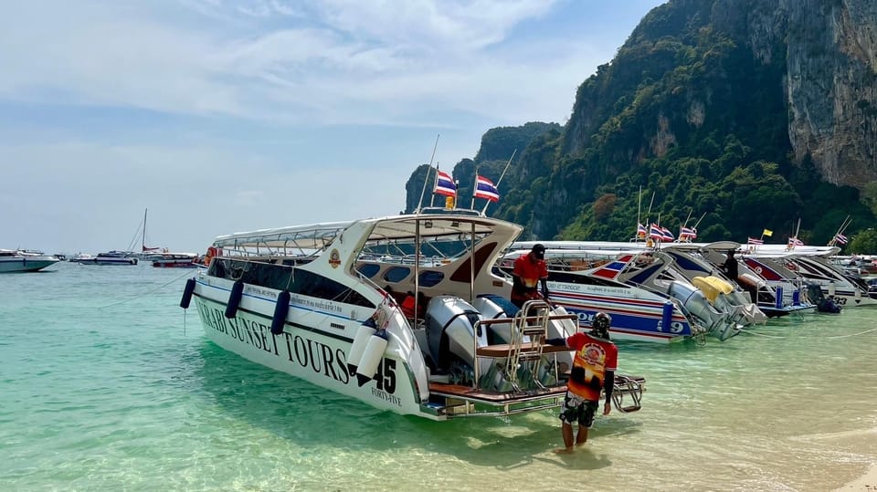 Krabi : Phi Phi Islands Maya Bay + Sunset 4 Island by Speedboat with Lunch