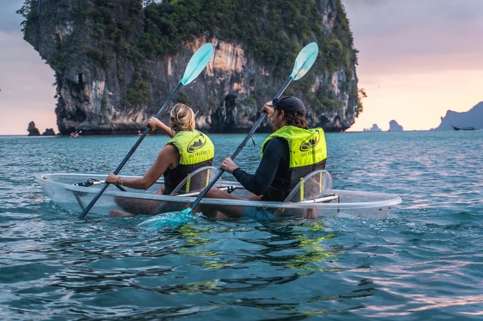 Railay: Illuminated Clear Kayak Night Tour Bioluminescence