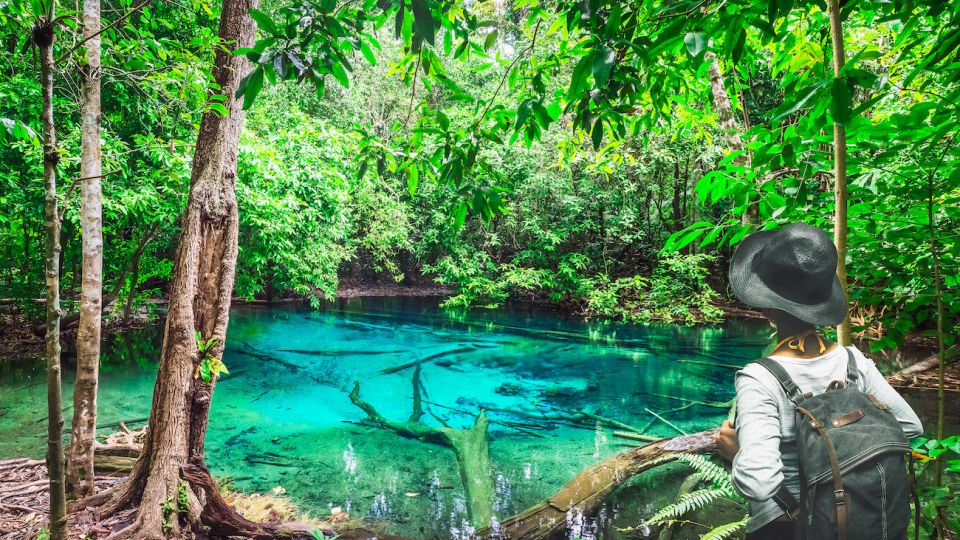 Krabi: Tiger Cave Temple, Emerald Pool and Hot Springs Tour with Lunch