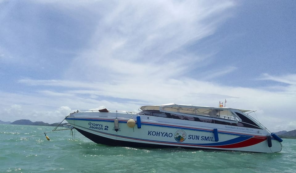 Speed Boat Transfer: Ao Nang to Koh Yao Or Koh Yao to Ao Nang