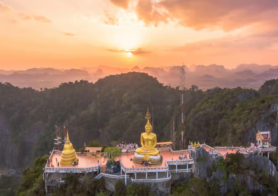 Krabi: Tiger Cave, Hot Springs & Emerald Pool Private Tour